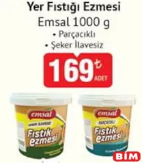 EMSAL YER FISTIĞI EZMESİ 1000 G fiyat ve kampanya bilgisi
